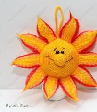 Szydełkowany wzór dziewiarski amigurumi sun Sun